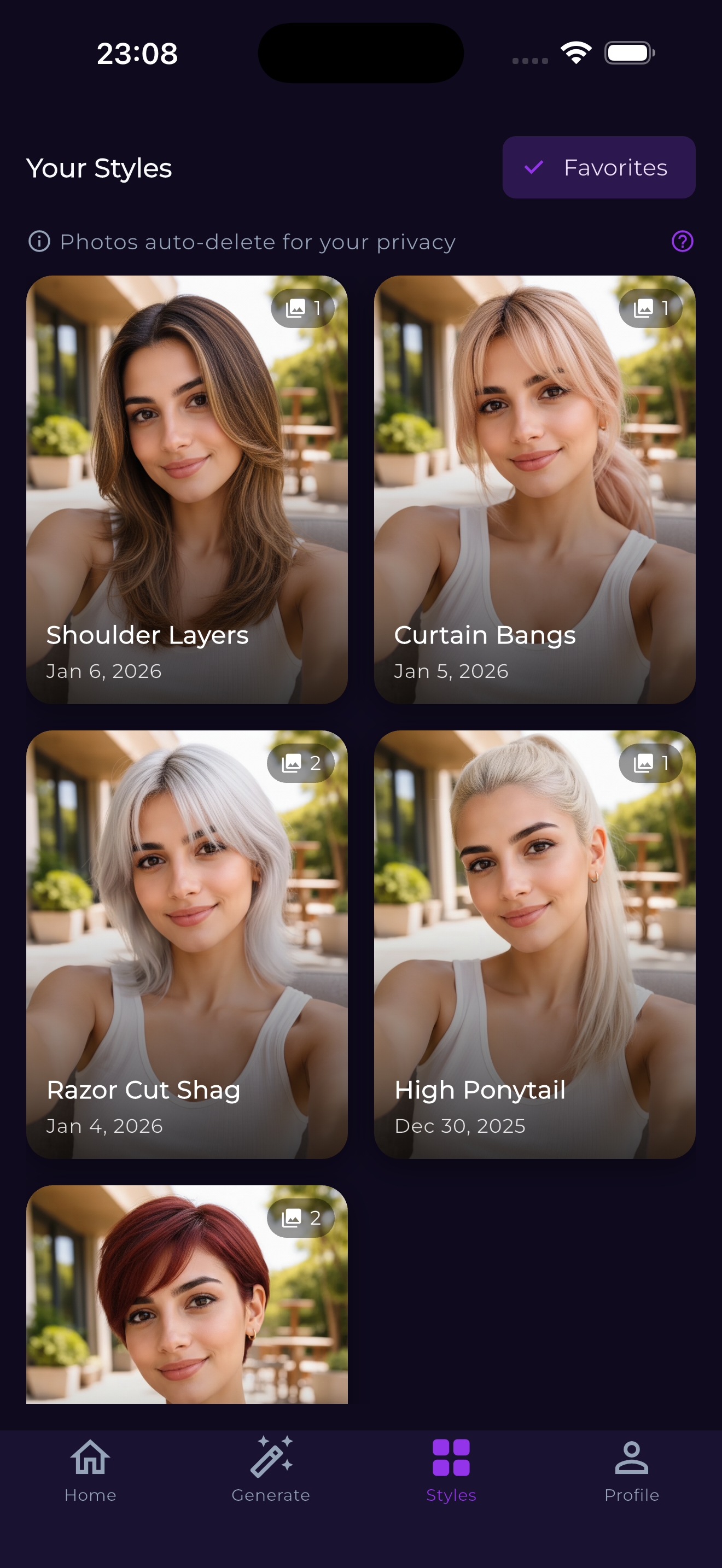 Morfio phone screenshot placeholder