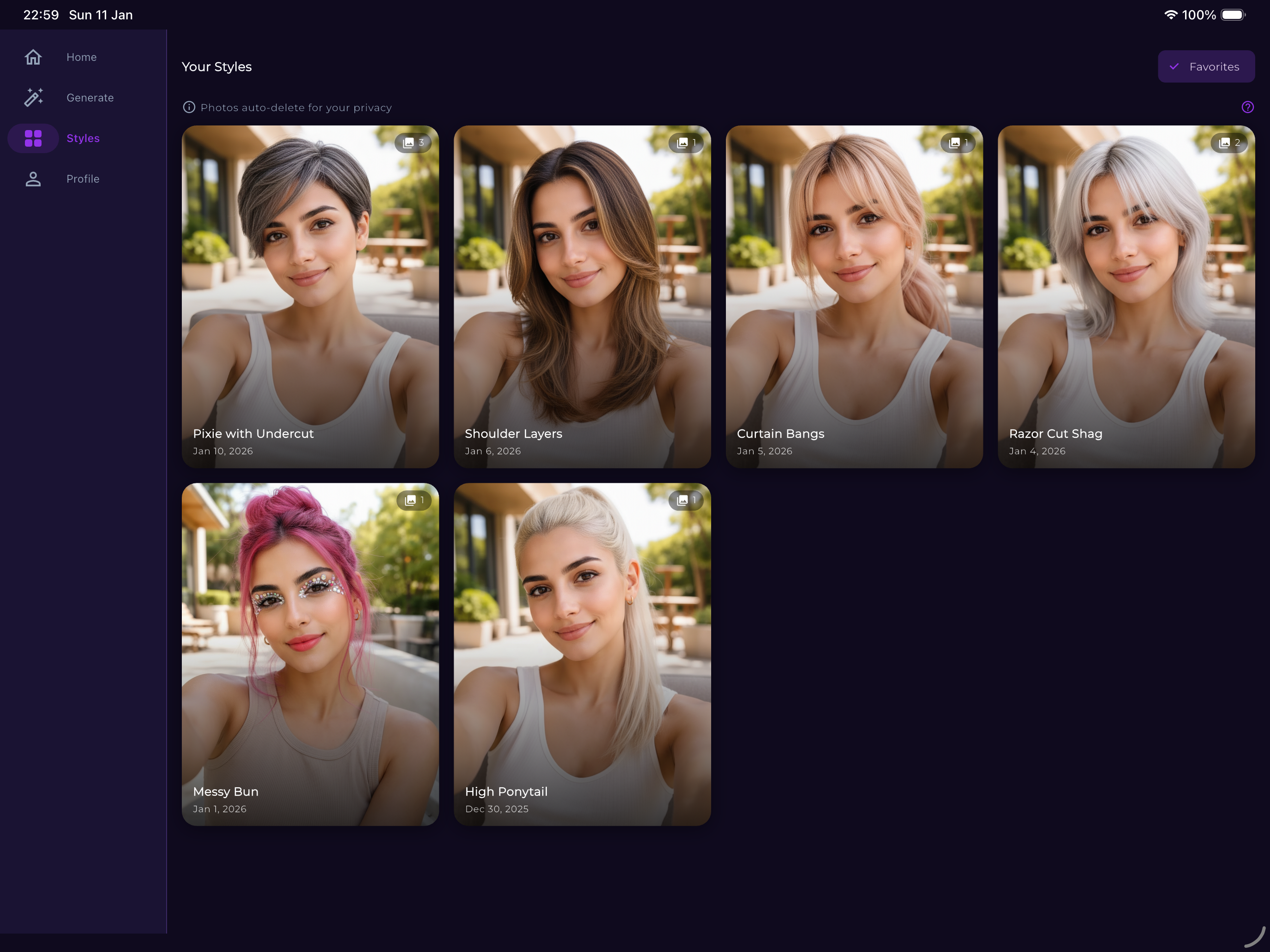Morfio tablet screenshot placeholder