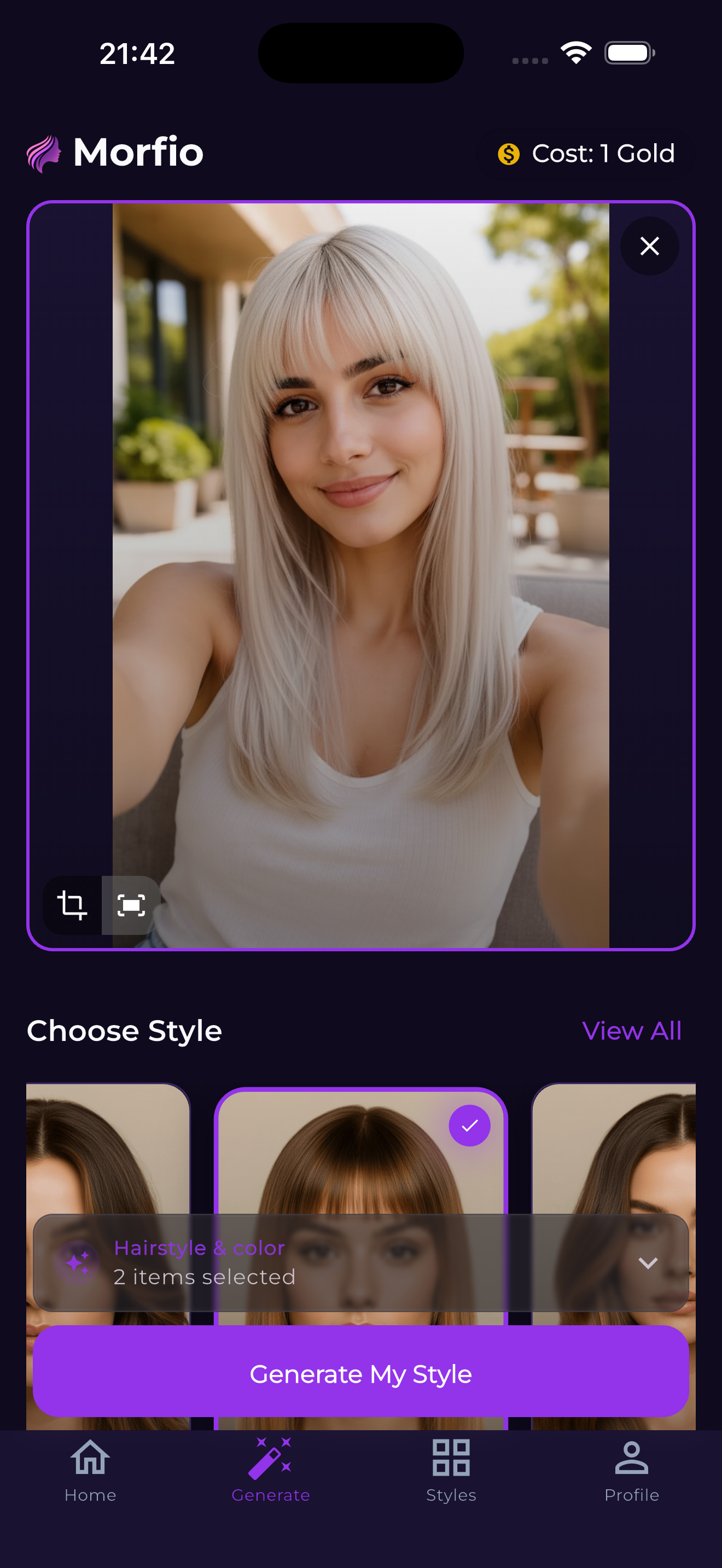 Screenshot placeholder for Morfio